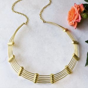 🦋LAST 1🦋 NWT Baizaar Brass Bar Collar Necklace